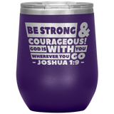 MeditateHealing.com Stainless Steel Vacuum Insulated Wine Tumbler