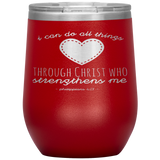 MeditateHealing.com Stainless Steel Vacuum Insulated Wine Tumbler