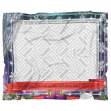 Personalized Christmas Super Comfort Fleece Blanket - Jesus Saves His People ~Matthew 1:21~ (Design: Window 1)