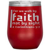 MeditateHealing.com Stainless Steel Vacuum Insulated Wine Tumbler