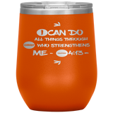 MeditateHealing.com Stainless Steel Vacuum Insulated Wine Tumbler