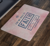 Bible Verses Anti-Slip Protective Doormat ~2 Corinthians 5:7~ Design 7