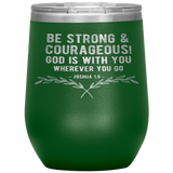 MeditateHealing.com Stainless Steel Vacuum Insulated Wine Tumbler