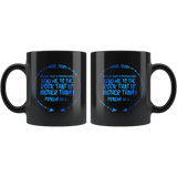 Bible Verses Black Mugs - Psalm 61:2 (Design 8) - Meditate Healing Christian Store