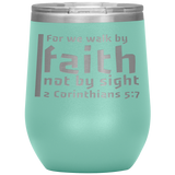 MeditateHealing.com Stainless Steel Vacuum Insulated Wine Tumbler