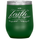 MeditateHealing.com Stainless Steel Vacuum Insulated Wine Tumbler