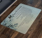 Bible Verses Anti-Slip Protective Doormat Prayer for Protection ~Psalm 91:9-16~ (Design: Bird 2)