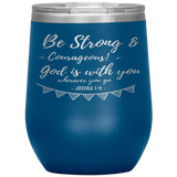 MeditateHealing.com Stainless Steel Vacuum Insulated Wine Tumbler