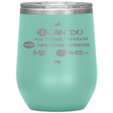 MeditateHealing.com Stainless Steel Vacuum Insulated Wine Tumbler