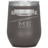 MeditateHealing.com Stainless Steel Vacuum Insulated Wine Tumbler