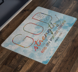 Bible Verses Anti-Slip Protective Doormat ~Psalm 73:26~ Design 18