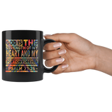 Bible Verses Black Mugs - Psalm 73:26 (Design 5) - Meditate Healing Christian Store