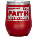 MeditateHealing.com Stainless Steel Vacuum Insulated Wine Tumbler