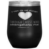 MeditateHealing.com Stainless Steel Vacuum Insulated Wine Tumbler