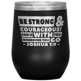 MeditateHealing.com Stainless Steel Vacuum Insulated Wine Tumbler