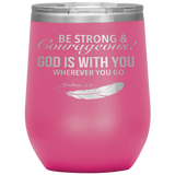 MeditateHealing.com Stainless Steel Vacuum Insulated Wine Tumbler