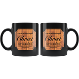 Bible Verses Black Mugs - Philippians 4:13 (Design 4) - Meditate Healing Christian Store