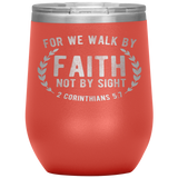 MeditateHealing.com Stainless Steel Vacuum Insulated Wine Tumbler