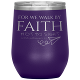 MeditateHealing.com Stainless Steel Vacuum Insulated Wine Tumbler