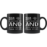 Bible Verses Black Mugs - Psalm 119:105 (Design 19) - Meditate Healing Christian Store