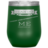 MeditateHealing.com Stainless Steel Vacuum Insulated Wine Tumbler