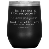 MeditateHealing.com Stainless Steel Vacuum Insulated Wine Tumbler