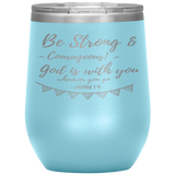 MeditateHealing.com Stainless Steel Vacuum Insulated Wine Tumbler