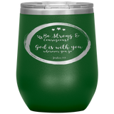 MeditateHealing.com Stainless Steel Vacuum Insulated Wine Tumbler