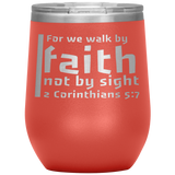 MeditateHealing.com Stainless Steel Vacuum Insulated Wine Tumbler