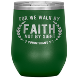 MeditateHealing.com Stainless Steel Vacuum Insulated Wine Tumbler