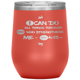 MeditateHealing.com Stainless Steel Vacuum Insulated Wine Tumbler