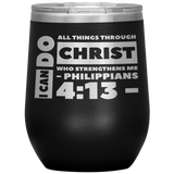 MeditateHealing.com Stainless Steel Vacuum Insulated Wine Tumbler