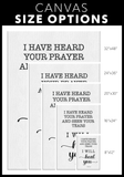 Minimalist Typography Framed Canvas - Surely I Will Heal You ~2 Kings 20:5~