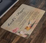 Bible Verses Anti-Slip Protective Doormat Lord's Prayer ~Matthew 6:9-13~ (Design: Bird 1)