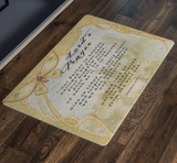 Bible Verses Anti-Slip Protective Doormat Lord's Prayer ~Matthew 6:9-13~ (Design: Butterfly 3)