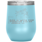 MeditateHealing.com Stainless Steel Vacuum Insulated Wine Tumbler