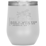 MeditateHealing.com Stainless Steel Vacuum Insulated Wine Tumbler