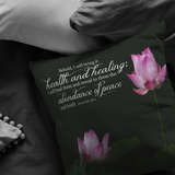 MeditateHealing.com Superior Broadcloth Fabric Throw Pillow Case