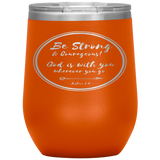 MeditateHealing.com Stainless Steel Vacuum Insulated Wine Tumbler