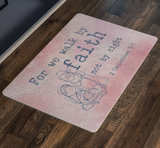 Bible Verses Anti-Slip Protective Doormat ~2 Corinthians 5:7~ Design 14