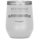 MeditateHealing.com Stainless Steel Vacuum Insulated Wine Tumbler