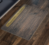 Bible Verses Anti-Slip Protective Doormat Prayer for Protection ~Psalm 91:1-8~ (Design: Wood 2)