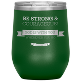 MeditateHealing.com Stainless Steel Vacuum Insulated Wine Tumbler