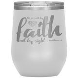 MeditateHealing.com Stainless Steel Vacuum Insulated Wine Tumbler