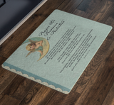 Bible Verses Anti-Slip Protective Doormat Prayer for Provision ~Psalm 23:1-6~ (Design: Angel 1)
