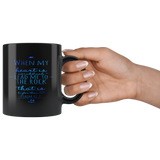 Bible Verses Black Mugs - Psalm 61:2 (Design 3) - Meditate Healing Christian Store
