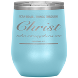 MeditateHealing.com Stainless Steel Vacuum Insulated Wine Tumbler