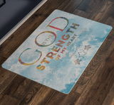 Bible Verses Anti-Slip Protective Doormat ~Psalm 73:26~ Design 17