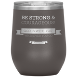 MeditateHealing.com Stainless Steel Vacuum Insulated Wine Tumbler