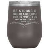 MeditateHealing.com Stainless Steel Vacuum Insulated Wine Tumbler